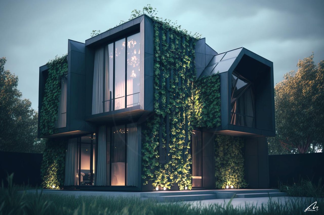 House cover with nature