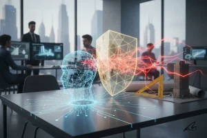 An architect leveraging AI tools to demonstrate the positive AI impact on architecture.