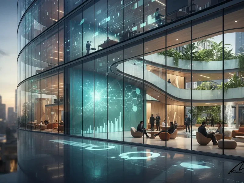 Architecture Fee Guide - Data visualization overlay on a building section illustrating the 2026 guide principles.