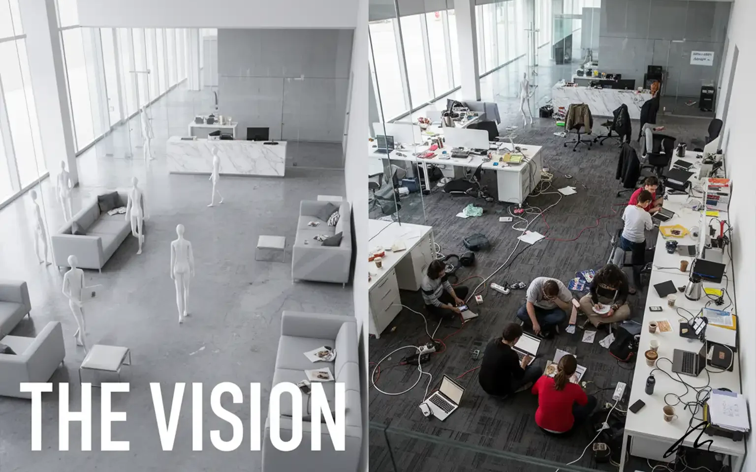 Comparison of architectural design intent versus actual usage to highlight post-occupancy evaluation revenue opportunities.